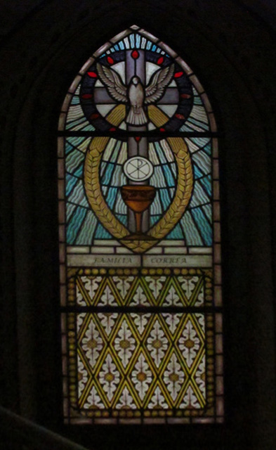 Vitral Sacro Esp. Santo, Iris arte vitrea, roberto petrelli, Espírito Santo, vitrais em florianópolis, vitrais em santa catarina, 